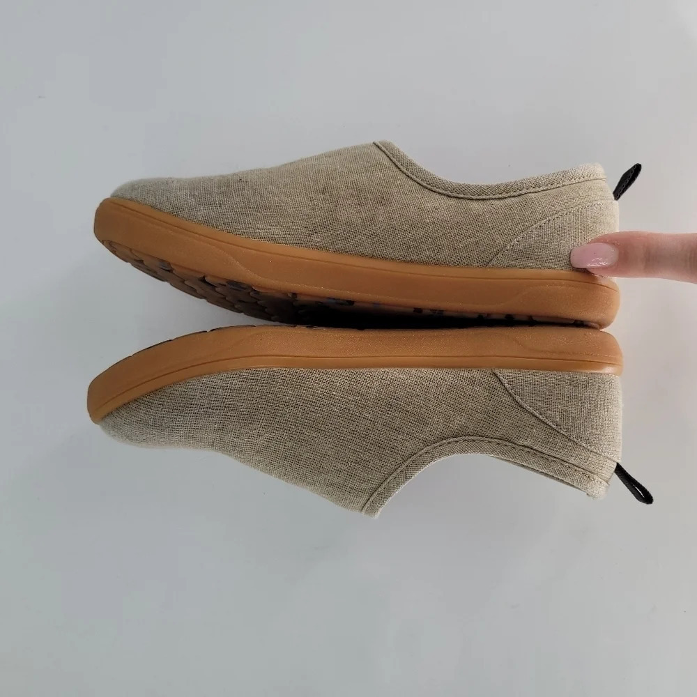 LIVIE & luca ridge beige red kids loafers slip on slides Sneaker Size 12 - Picture 7 of 7